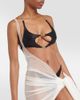 Mugler Mugler Draped jersey beach cover-up - 4