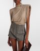 Mugler Mugler Draped jersey top - 2