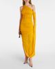 Mugler Mugler Draped one-shoulder jersey maxi dress - 2