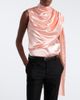 Mugler Mugler Draped satin top - 2
