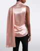 Mugler Mugler Draped satin top - 5