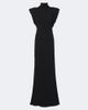 Mugler Mugler Draped wool-blend jersey gown - 1
