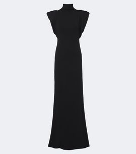 Mugler Mugler Draped wool-blend jersey gown