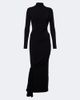Mugler Mugler Draped wool-blend jersey midi dress - 1