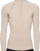Mugler Mugler Gray Hook-And-Eye Ribbed Top - 1