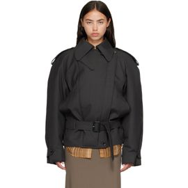 Mugler Mugler Gray Round Jacket
