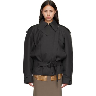 Mugler Mugler Gray Round Jacket