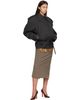 Mugler Mugler Gray Round Jacket - 4