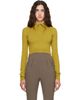 Mugler Mugler Green Cashmere Cropped Polo - 1