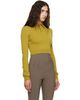 Mugler Mugler Green Cashmere Cropped Polo - 2