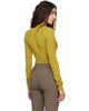 Mugler Mugler Green Cashmere Cropped Polo - 3