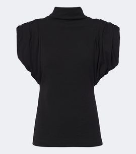 Mugler Mugler High-neck wool-blend top