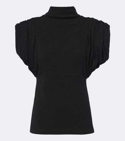 Mugler Mugler High-neck wool-blend top