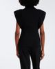 Mugler Mugler High-neck wool-blend top - 4
