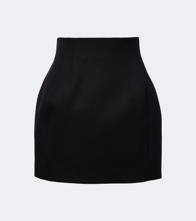 Mugler Mugler High-rise wool miniskirt