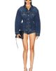 Mugler Mugler High Waist Denim Short - 5