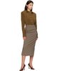 Mugler Mugler Khaki Batsleeves Polo Bodysuit - 5