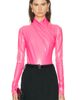Mugler Mugler Long Sleeve High Neck Bodysuit - 1