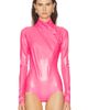Mugler Mugler Long Sleeve High Neck Bodysuit - 2