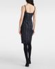 Mugler Mugler Mesh-trimmed denim midi dress - 3
