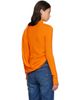 Mugler Mugler Orange Cascade Sleeves Top - 3
