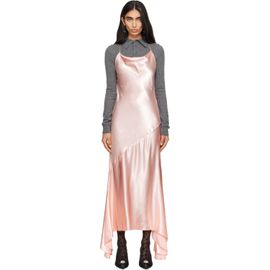 Mugler Mugler Pink Floating Midi Dress