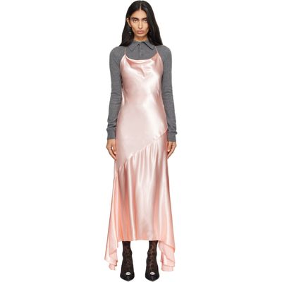 Mugler Mugler Pink Floating Midi Dress