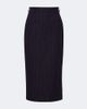 Mugler Mugler Pinstripe virgin wool pencil skirt - 1