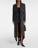 Mugler Mugler Pinstripe wool-blend coat - 2