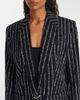 Mugler Mugler Pinstripe wool-blend coat - 4