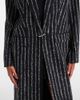 Mugler Mugler Pinstripe wool-blend coat - 5