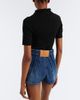 Mugler Mugler Pleated denim shorts - 6