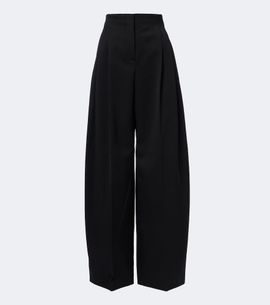 Mugler Mugler Pleated virgin wool wide-leg pants
