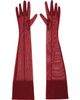 Mugler Mugler Red Mesh Gloves. - 2