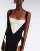 Mugler Mugler re/edit Jeu de Paume crÃªpe gown - 3