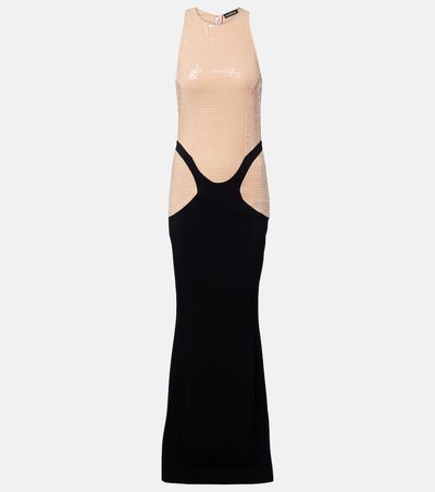 Mugler Mugler Sequined crÃªpe gown