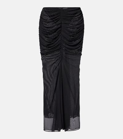 Mugler Mugler Ruched maxi skirt