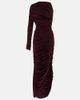 Mugler Mugler Ruched one-shoulder midi dress - 1