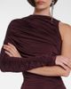 Mugler Mugler Ruched one-shoulder midi dress - 4