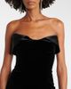 Mugler Mugler Satin-trimmed velvet minidress - 4