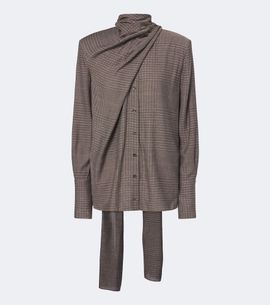 Mugler Mugler Scarf-detail blouse
