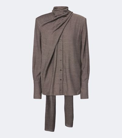 Mugler Mugler Scarf-detail blouse