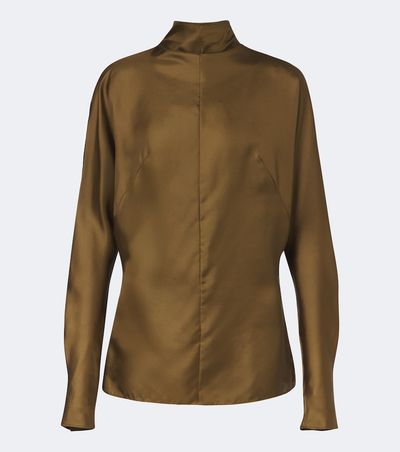 Mugler Mugler Silk twill top