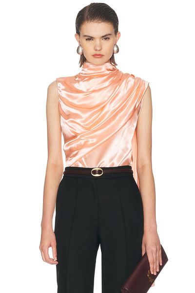 Mugler Mugler Sleeveless Cape Blouse