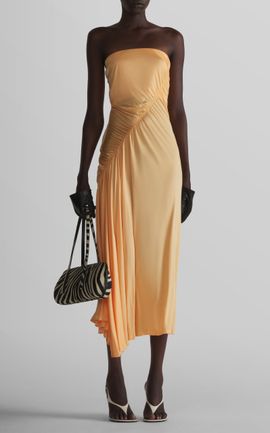 MUGLER MUGLER Strapless Midi Dress