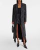 Mugler Mugler Striped asymmetric maxi skirt - 2