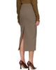 Mugler Mugler Taupe Pencil Midi Skirt - 3
