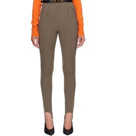 Mugler Mugler Taupe Tailored Leggings