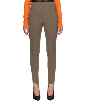 Mugler Mugler Taupe Tailored Leggings
