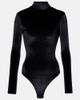 Mugler Mugler Turtleneck velvet bodysuit - 1